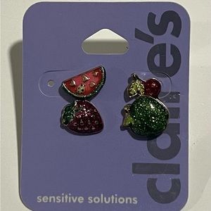 Claire’s Fruit Variety Pierced Earrings
